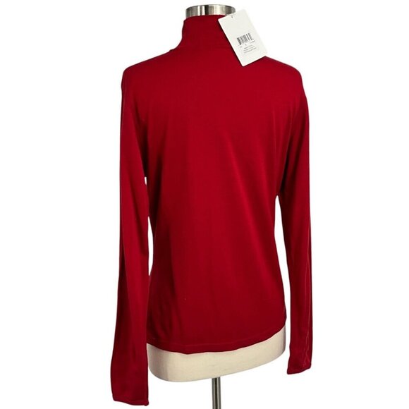 NWT Minus33 Midweight Thermal 1/4 Zip Base Layer Top Red Size M 100% Merino Wool - Picture 5 of 16